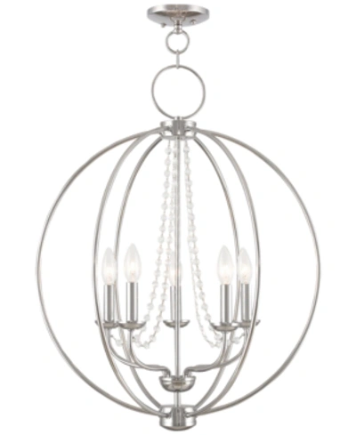 Livex Arabella 22" Pendant In Polished Chrome