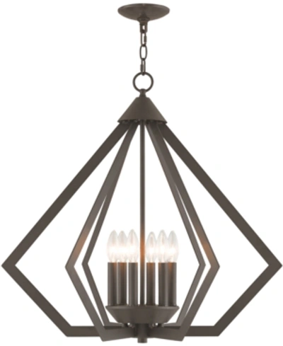 Livex Prism 6-light Chandelier In Bronze