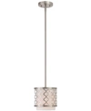 Livex Arabesque Mini Drum Pendant In Brushed Nickel