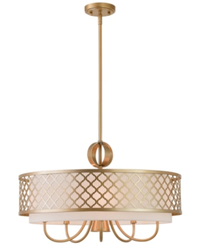 Livex Arabesque 5-light Pendant In Soft Gold