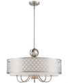 Livex Arabesque 5-light Pendant In Brushed Nickel