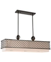 Livex Arabesque 9-light Linear Chandelier In English Bronze