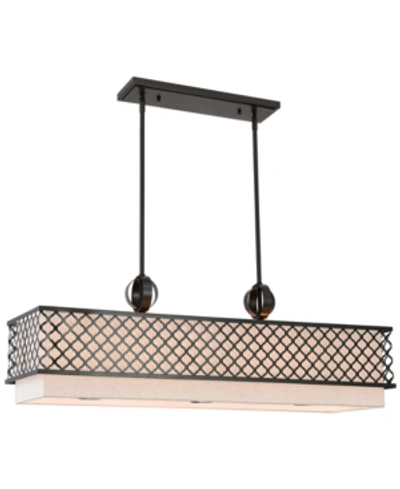 Livex Arabesque 9-light Linear Chandelier In English Bronze
