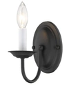 Livex Home Basics Wall Sconce In Black