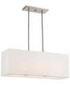 Livex Summit 3-light 28" Pendant Chandelier In Brushed Nickel