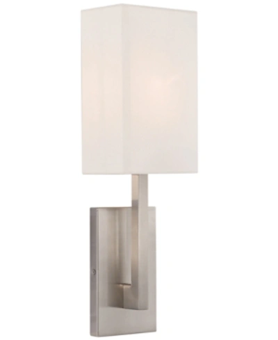Livex Hayworth Tall Sconce In Brushed Nickel