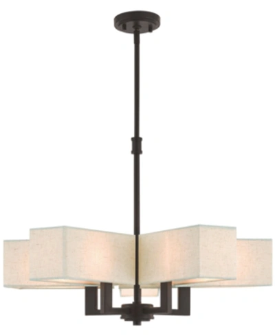 Livex Rubix 5-light Chandelier In Bronze