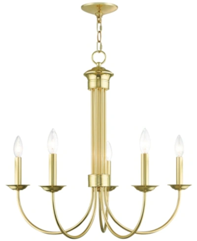 Livex Estate 5-light Chandelier In Polished Bronze