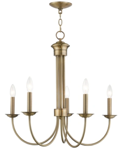 Livex Estate 5-light Chandelier In Antique Bronze