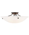 Livex Oasis Ceiling Flush Mount In Bronze