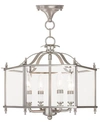 Livex Livingston 4-light Semi Flush In Brushed Ni