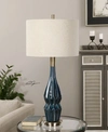 Uttermost Prussian Blue Ceramic Lamp In Open Misce