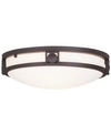Livex Titania Flush Mount Light In Bronze