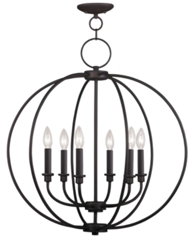 Livex Milania 6- Light Metal Chandelier In Bronze