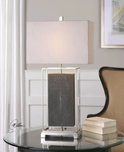 UTTERMOST SAKANA GRAY TEXTURED TABLE LAMP