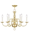 Livex Williamsburg Chandelier Light In Polished Bronze