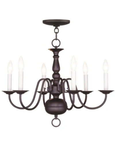 Livex Williamsburg 6-light Chandelier In Bronze