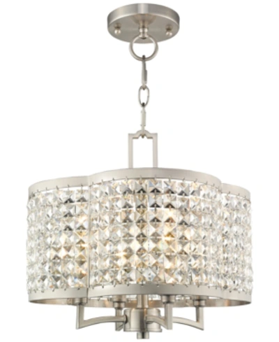 Livex Grammercy 4-light Mini Chandelier In Brushed Ni