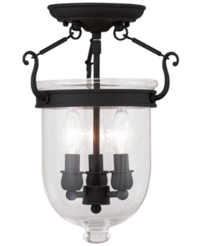 Livex Jefferson Semi -flush Light In Black