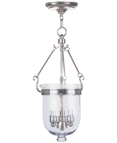 Livex Jefferson 3 Light Pendant In Brushed Nickel