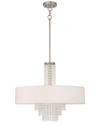 Livex Carlisle 5 Light Chandelier In Silver
