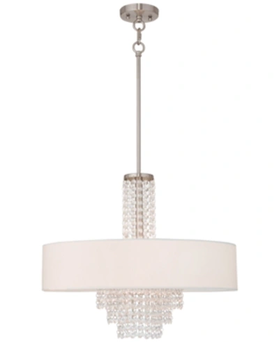 Livex Carlisle 5 Light Chandelier In Silver