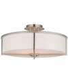 Livex Wesley 4-light Flush Mount In Brushed Ni