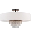 Livex Carlisle 5-light Semi-flush Mount In English Bronze