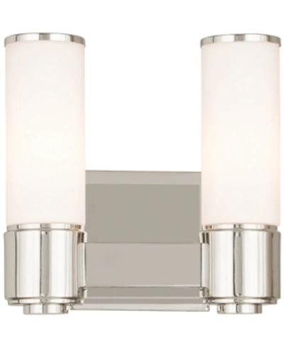 Livex Weston 2 Light Vanity In Polished Nickel