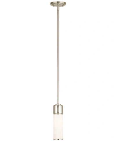 Livex Weston 1 Light Pendant In Polished Nickel