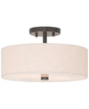 Livex Meridian 2-light Semi Flush Mount In English Bronze