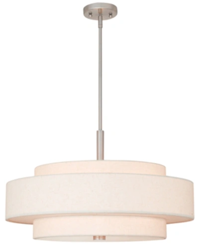 Livex Meridian 5-light Pendants In Brushed Nickel