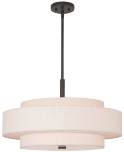 Livex Meridian 5-light Pendants In English Bronze