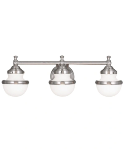 Livex Oldwick Vanity Light In Brushed Nickel