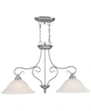 Livex Coronado 2-light Pendant In Brushed Nickel