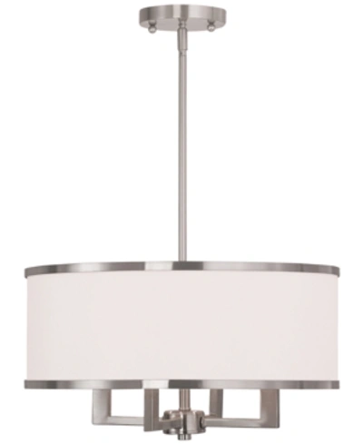 Livex Park Ridge 4-light Chandelier In Silver