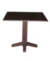 International Concepts 36" Square Dual Drop Leaf Dining Table In Coffee Bean