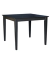 International Concepts Solid Wood Top Table In Charcoal