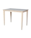 International Concepts Solid Wood Top Table - Turned Legs