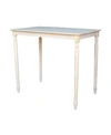 International Concepts Solid Wood Top Table - Turned Legs In No Color