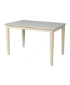 International Concepts Solid Wood Top Table - Turned Legs