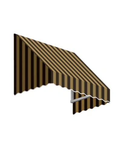 Awntech 5' San Francisco Window/entry Awning, 24" H X 36" D In Brown Tan