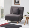 Gold Sparrow Vista Convertible Chair Bed In Charcoal