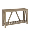Walker Edison 52" A-frame Rustic Entry Console Table In Rustic Oak