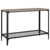 WALKER EDISON CLOSEOUT ANGLE IRON RUSTIC WOOD SOFA ENTRY TABLE - DRIFTWOOD