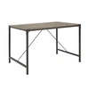 WALKER EDISON CLOSEOUT 48" ANGLE IRON WOOD DINING TABLE, DRIFTWOOD