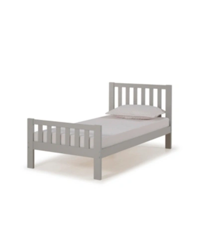 Alaterre Furniture Aurora Twin Bed In Dove Gray