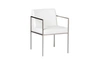 MOE'S HOME COLLECTION CAPO ARM CHAIR WHITE-SET OF TWO