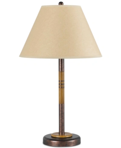 Cal Lighting Soho Metal Table Lamp In Russet
