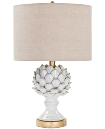 Carriage & Co. Leafy Artichoke Table Lamp In White